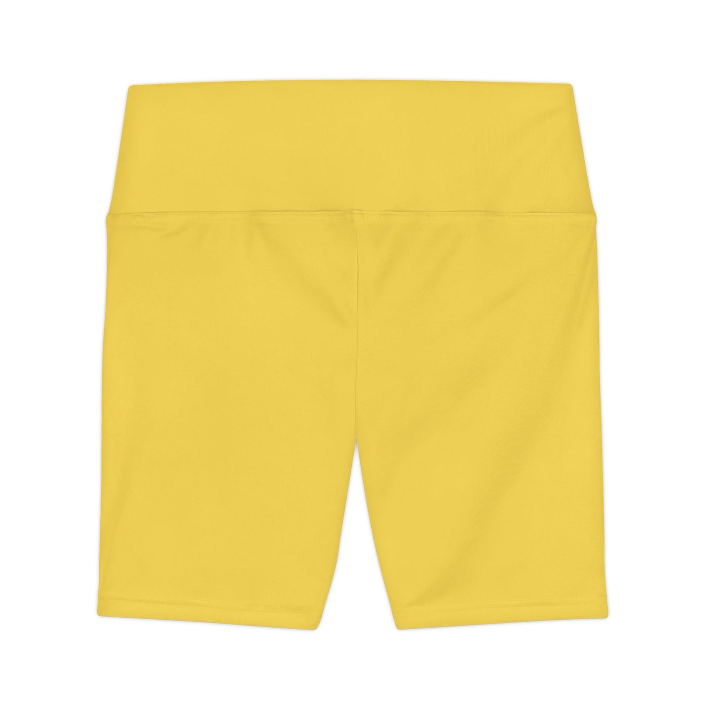 Yellow Gold Women's Workout Shorts — High-Waist Active Biker Shorts