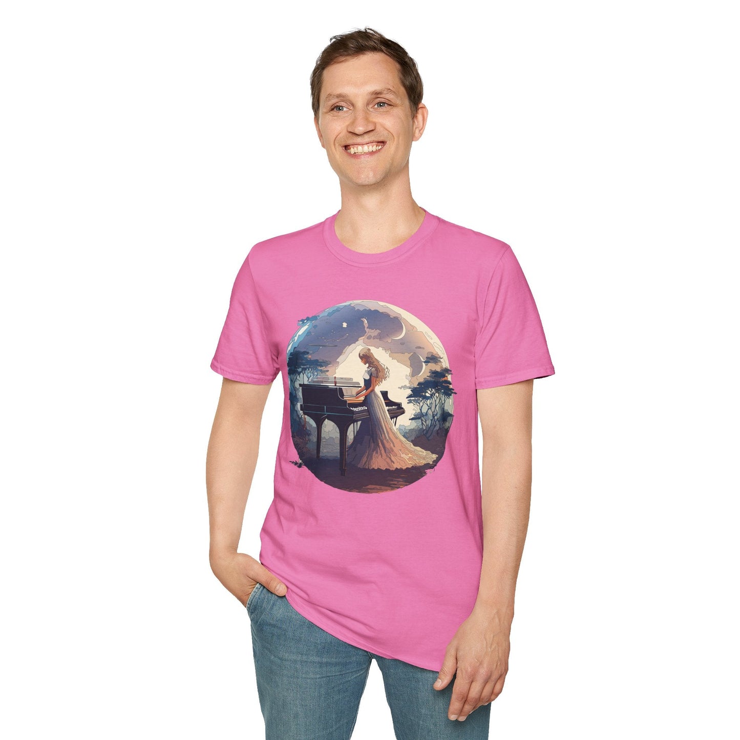 Womens Graphic T Shirts Art Design Shirt Unisex Softstyle Gildan 64000 Short Sleeve