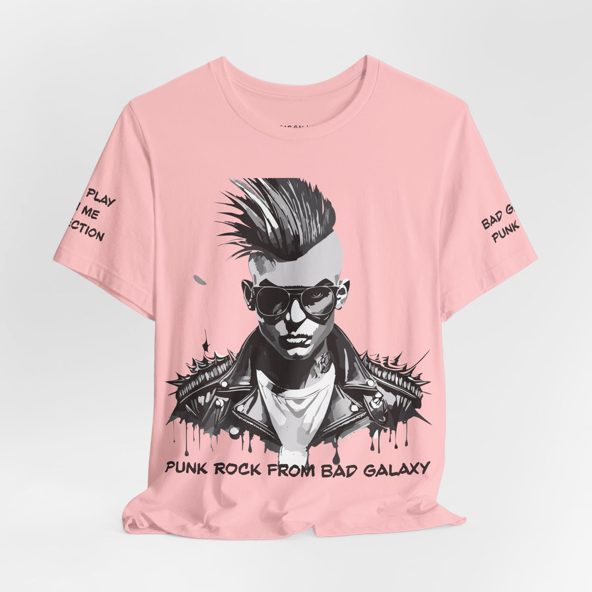 Punk Rock Graphic Unisex Cotton Bella+Canvas Tee with Art Design b30