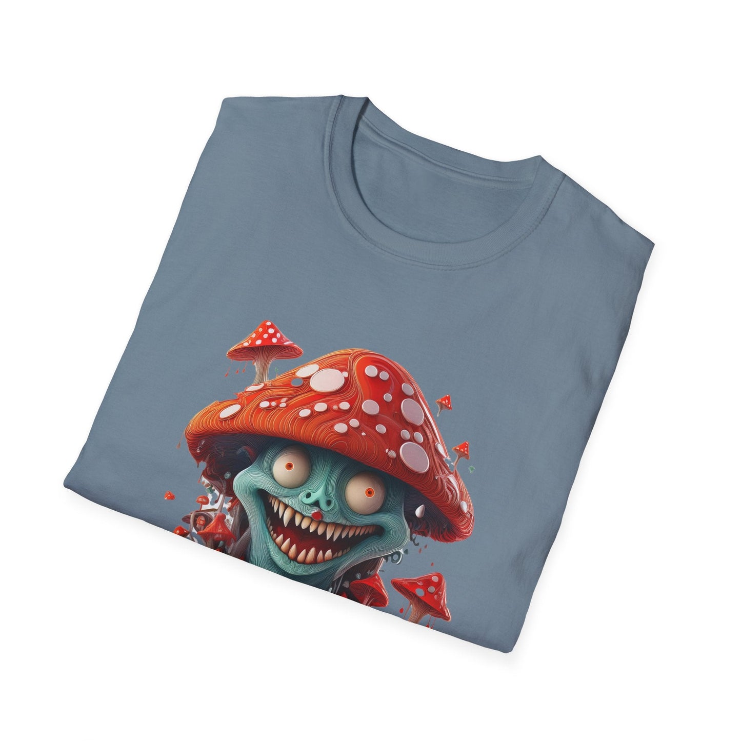 Mashroom Tee Shirt Unisex Softstyle Short Sleeve Tee With Funny Mashroom Artwork