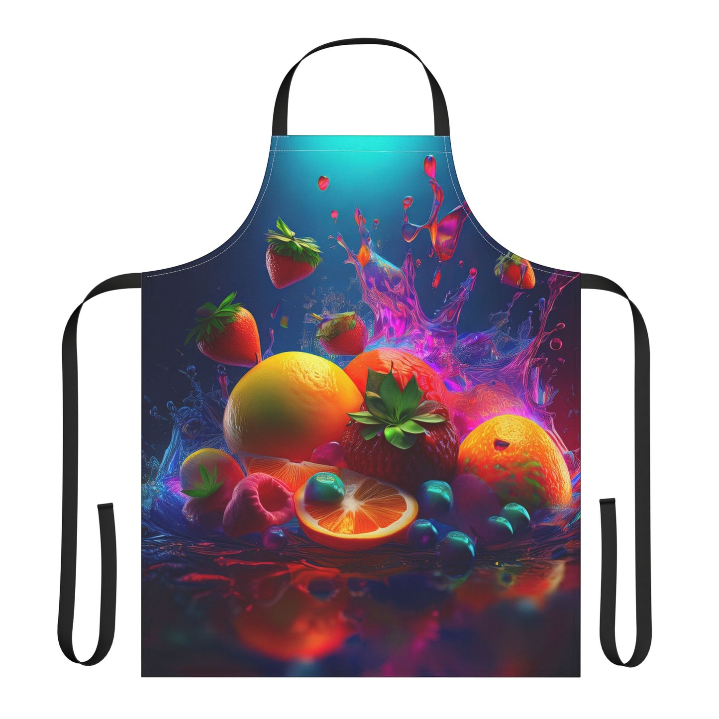 Fruits 100% Polyester Stain-resistant 31.5 x 25.6 Art Print Canvas Apron 3