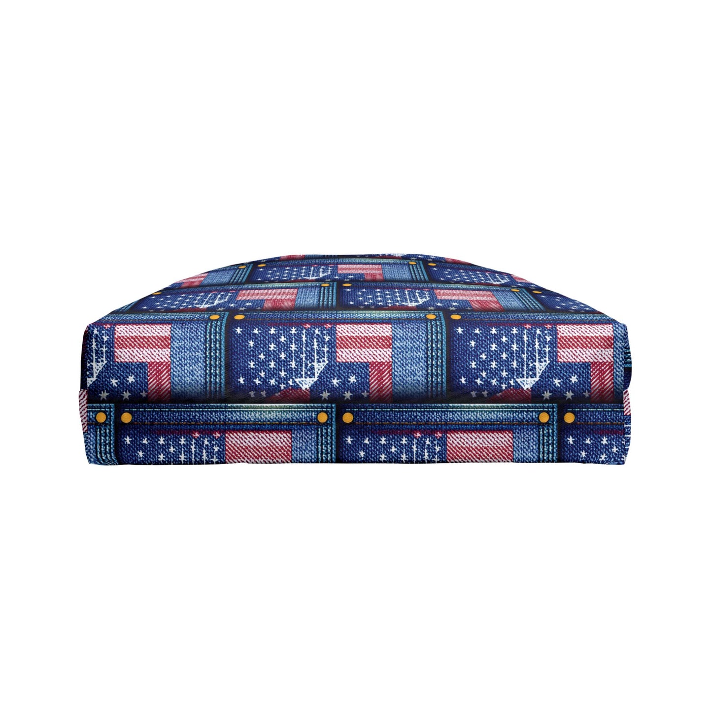 4th of July Denim Print Yoga Bag High-Quality 100% Spun Poly 24x13 Canvas Bag 68