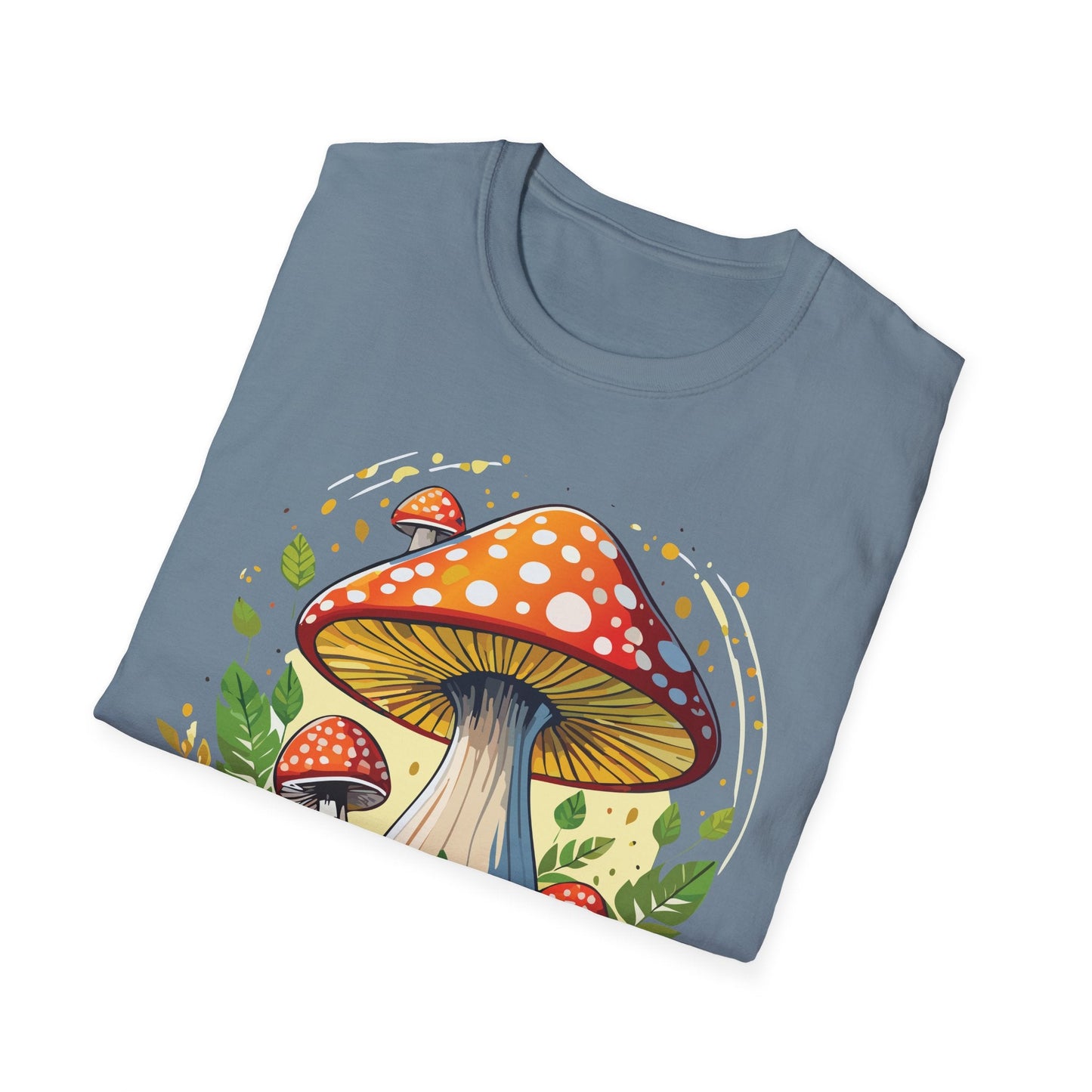 Mashroom Tee Shirt Unisex Funny Mashroom Design Softstyle 64000 Ring Spun Cotton Tee