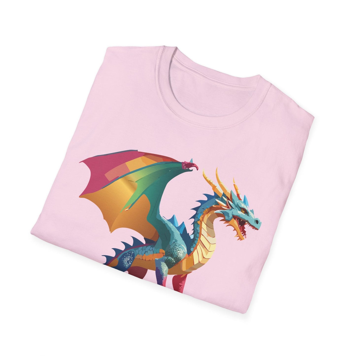 Dragon T Shirt Unisex Dragon Shirt Animal Design Tee Softstyle 100 Percent Ring Spun Cotton