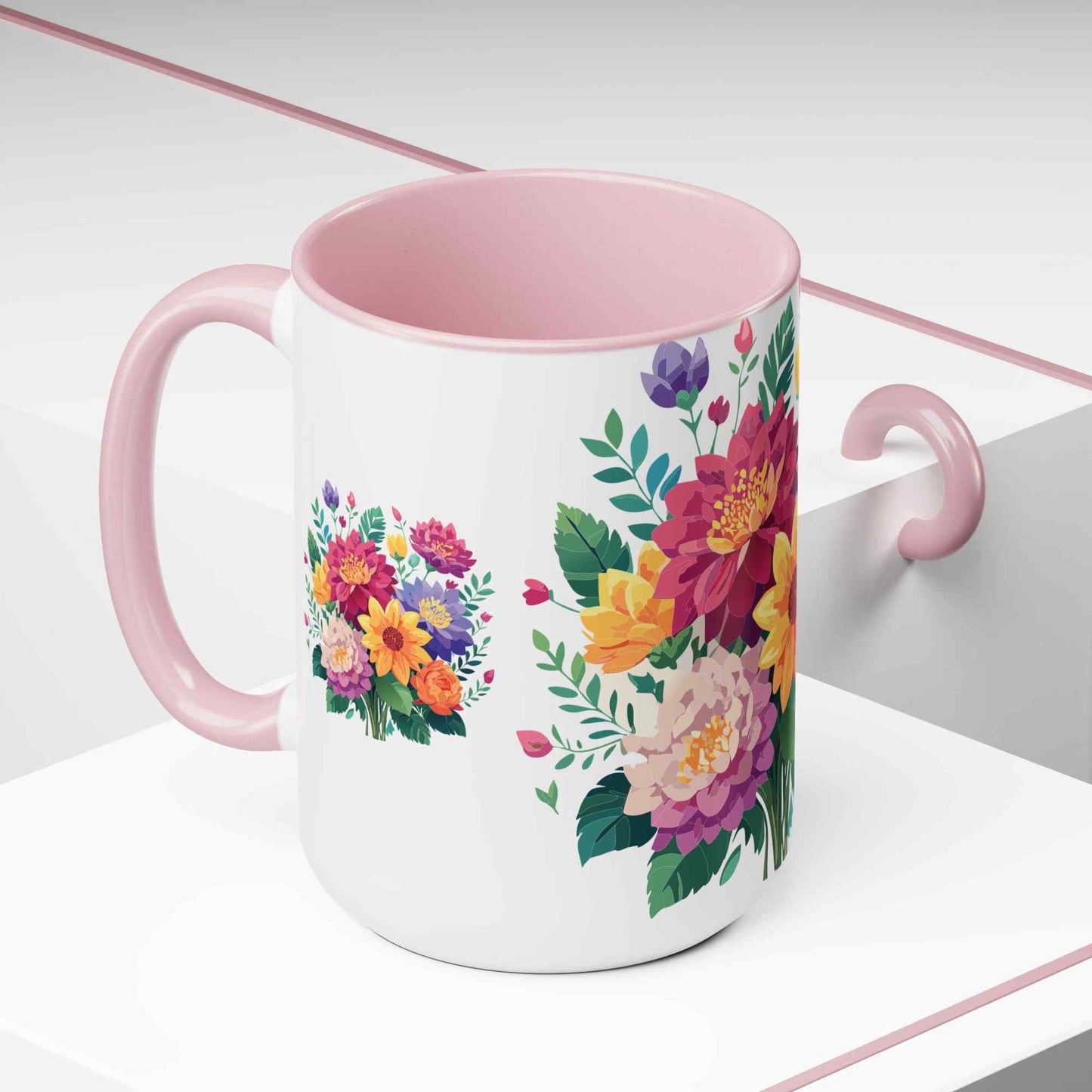 Floral Mug, Floral Cup - PPU BEST