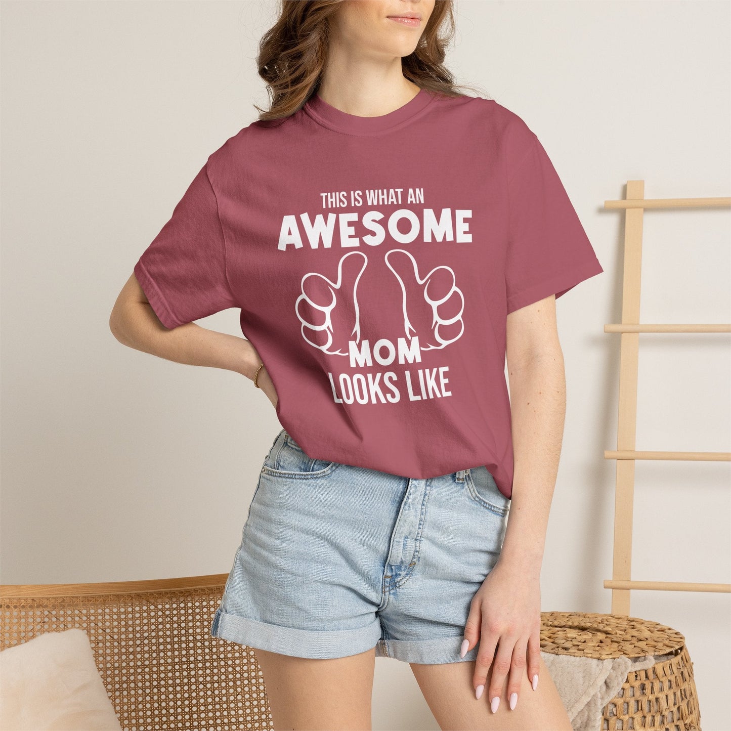 Mom T-shirt Mother's Day Mama Tee Unisex Comfort Colors Garment-Dyed Cotton h25