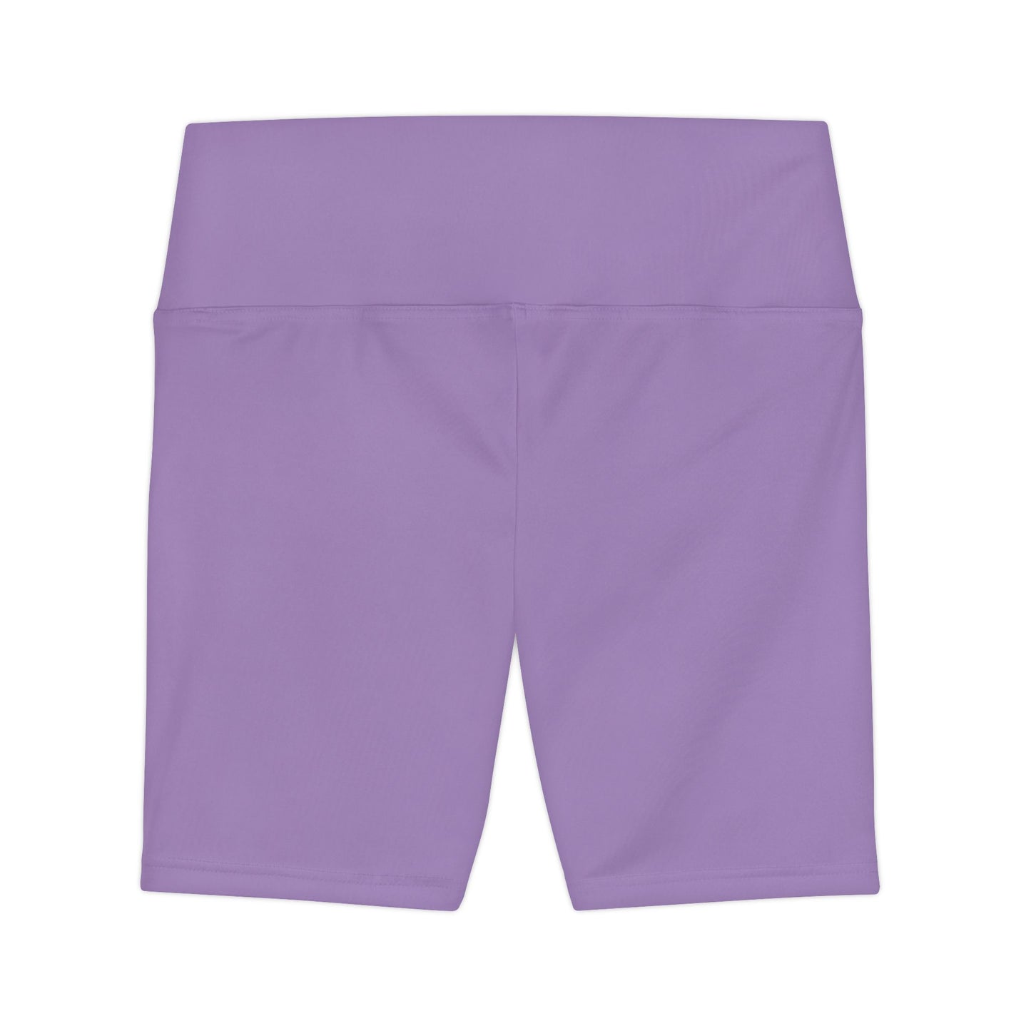 Furry Orchid Purple Lavender High-Waist Women's Workout Shorts