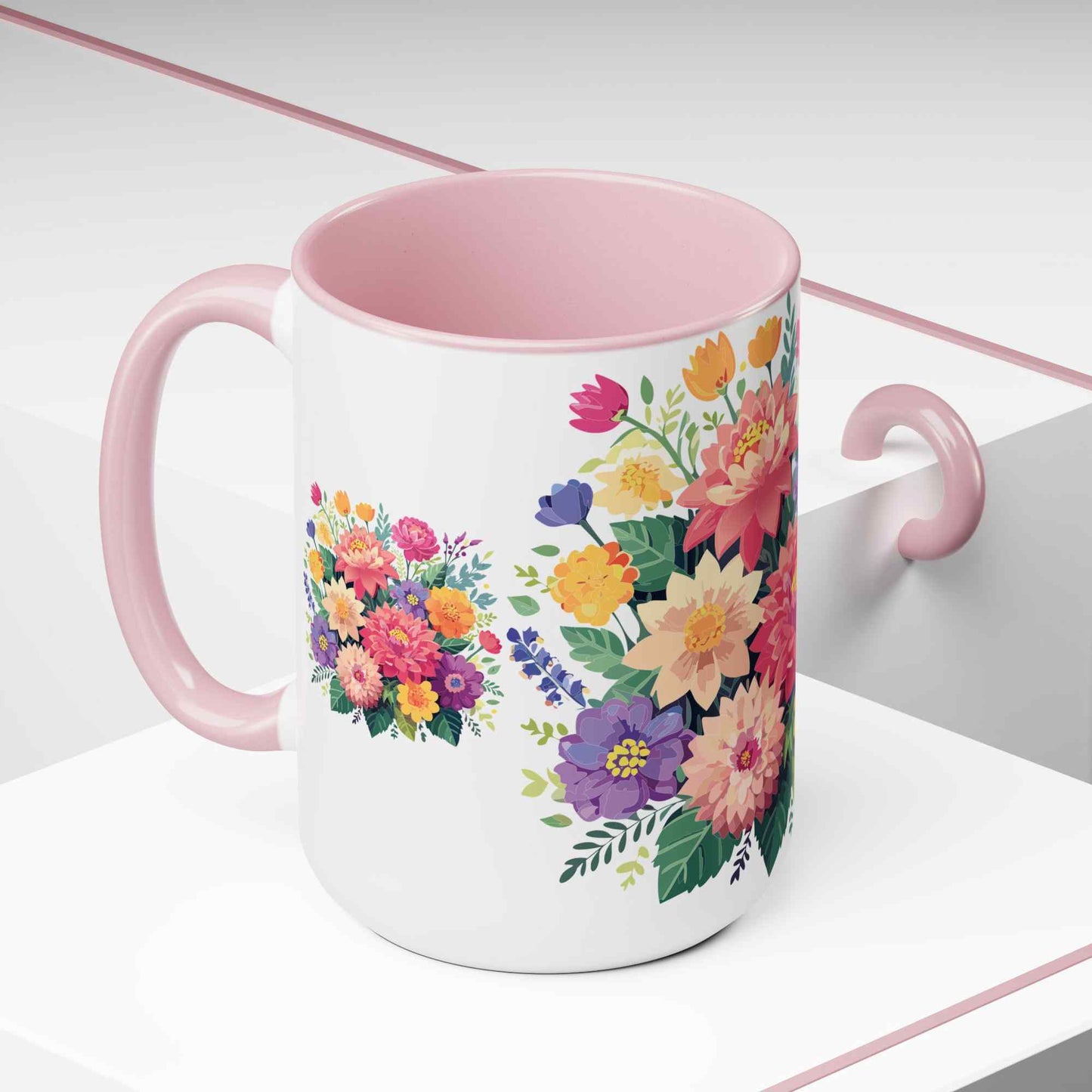 Floral Mug, Floral Cup - PPU BEST