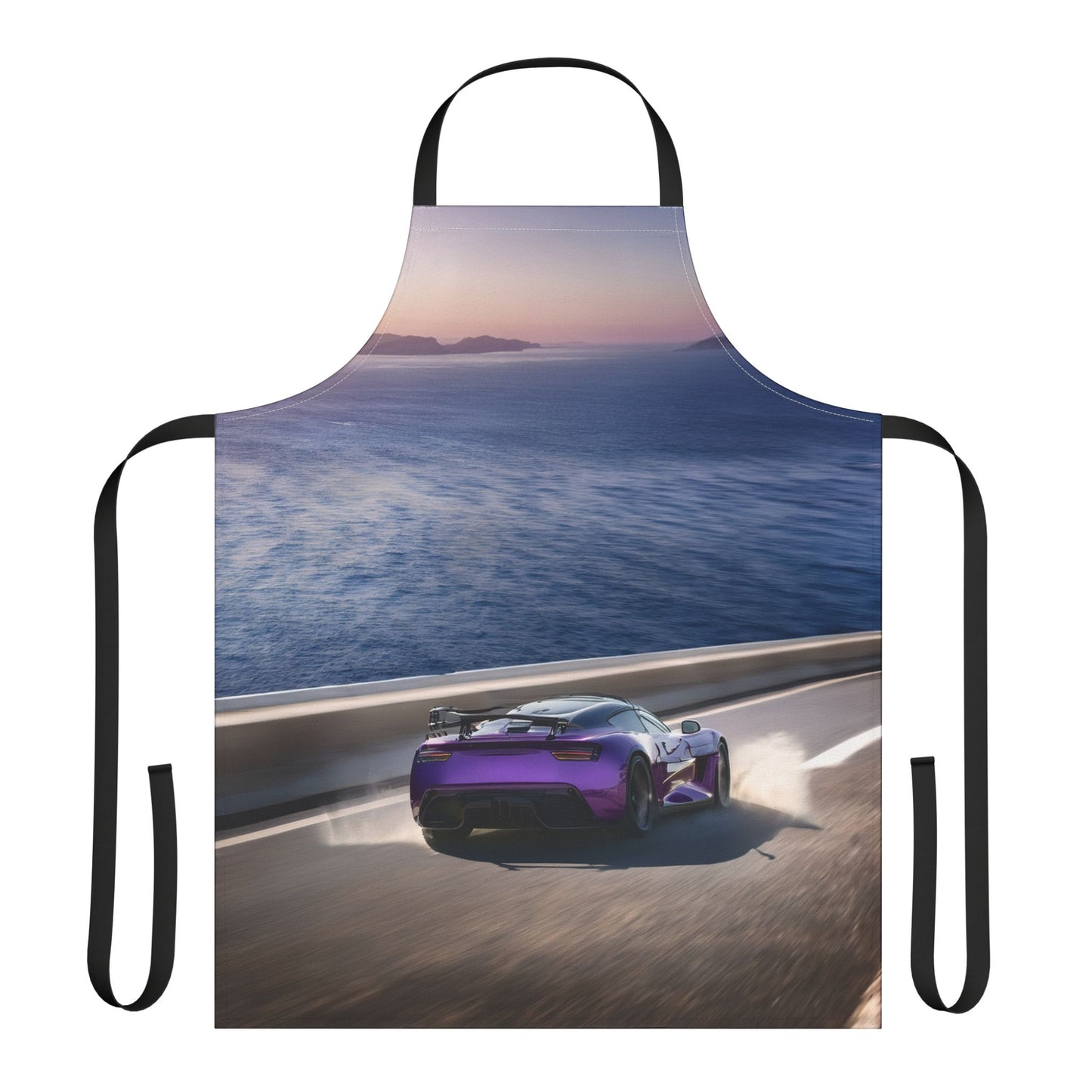 Car 100% Polyester Stain-resistant 31.5 x 25.6 Art Print Canvas Apron 3