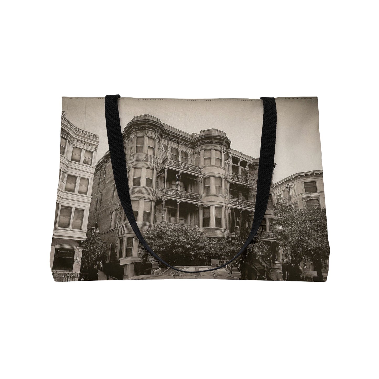 San Francisco Photo Print Bag 100% Spun Poly 24x13 Canvas Art Bag C-14