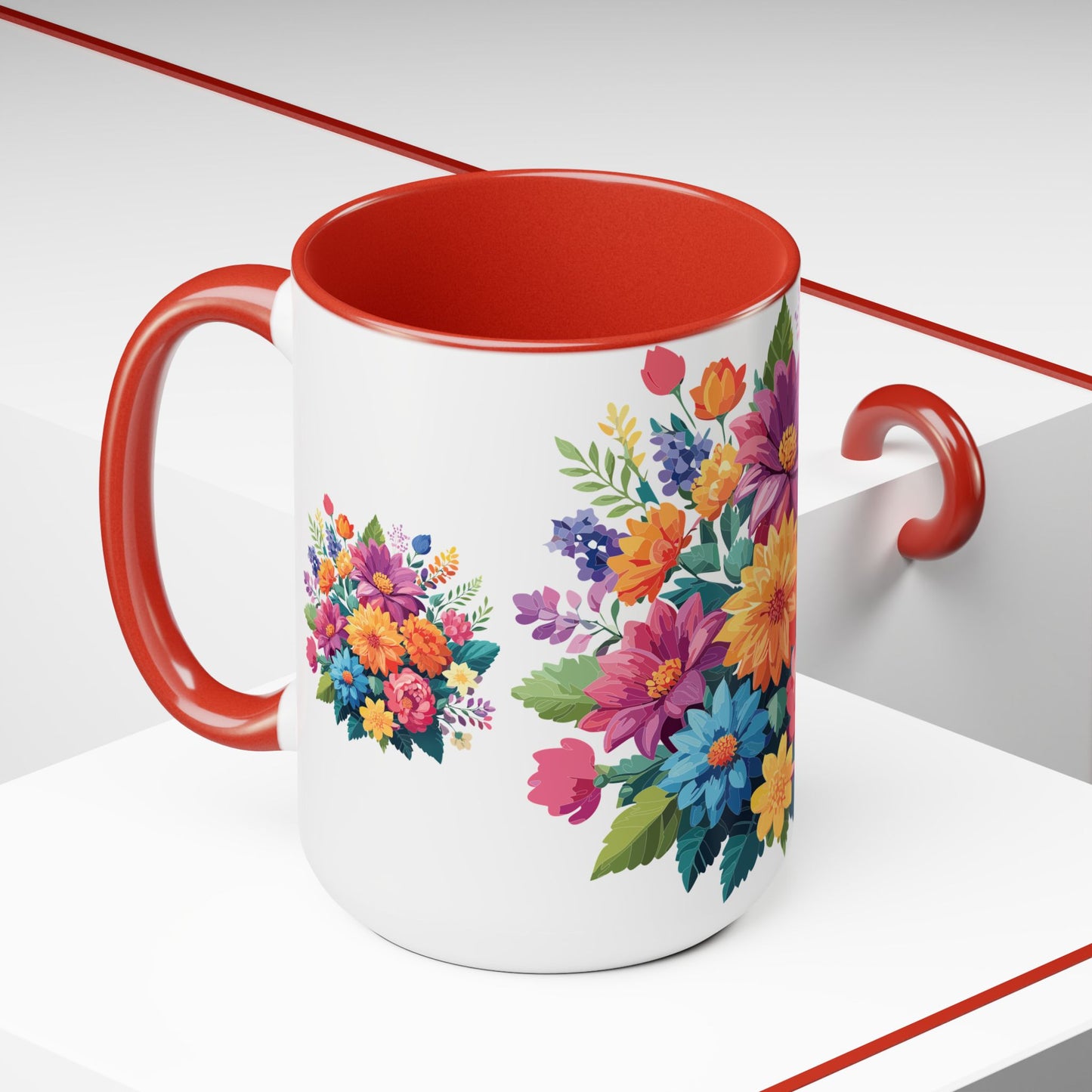 Floral Mug, Floral Cup - PPU BEST
