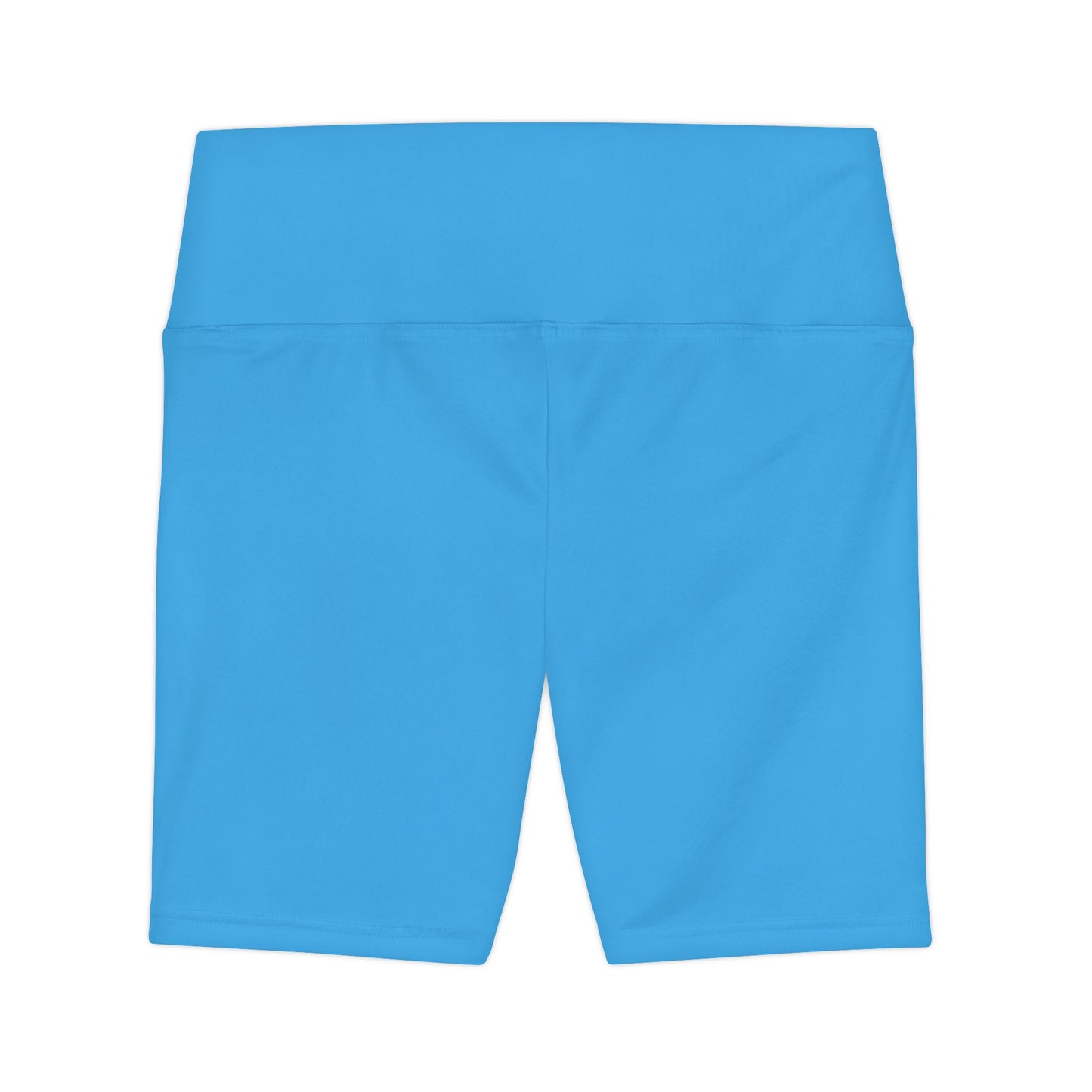 Fresh Sky Women's Workout Shorts — Solid High-Waist Biker Shorts for Exercise & Everyday Wear