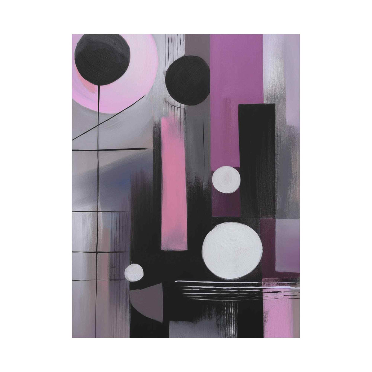 Abstract Geometric Painting Print Canvas 20x24,20x30,24x30 24x32,24x36,30x40 32x48,36x48,40x60 Pine-Wood Inner Frame ABS-44