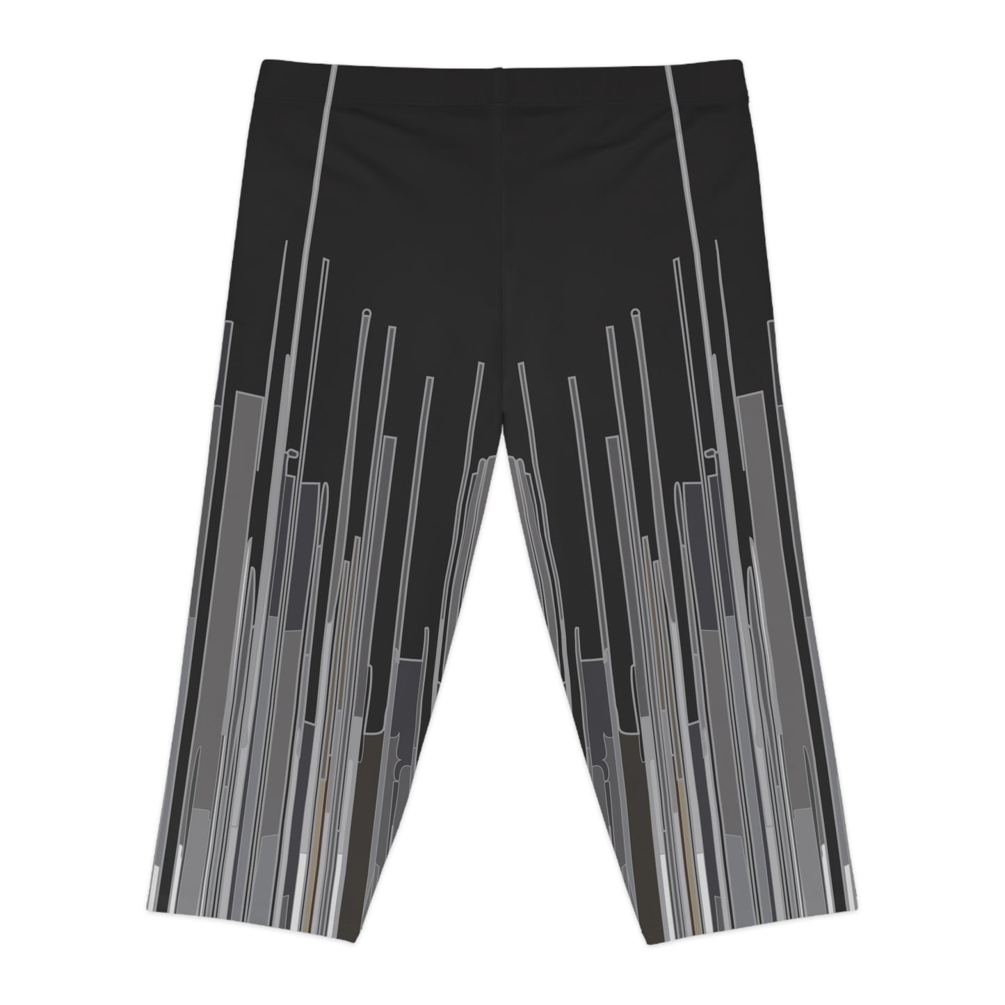 Stripes Capri Leggings - PPU BEST