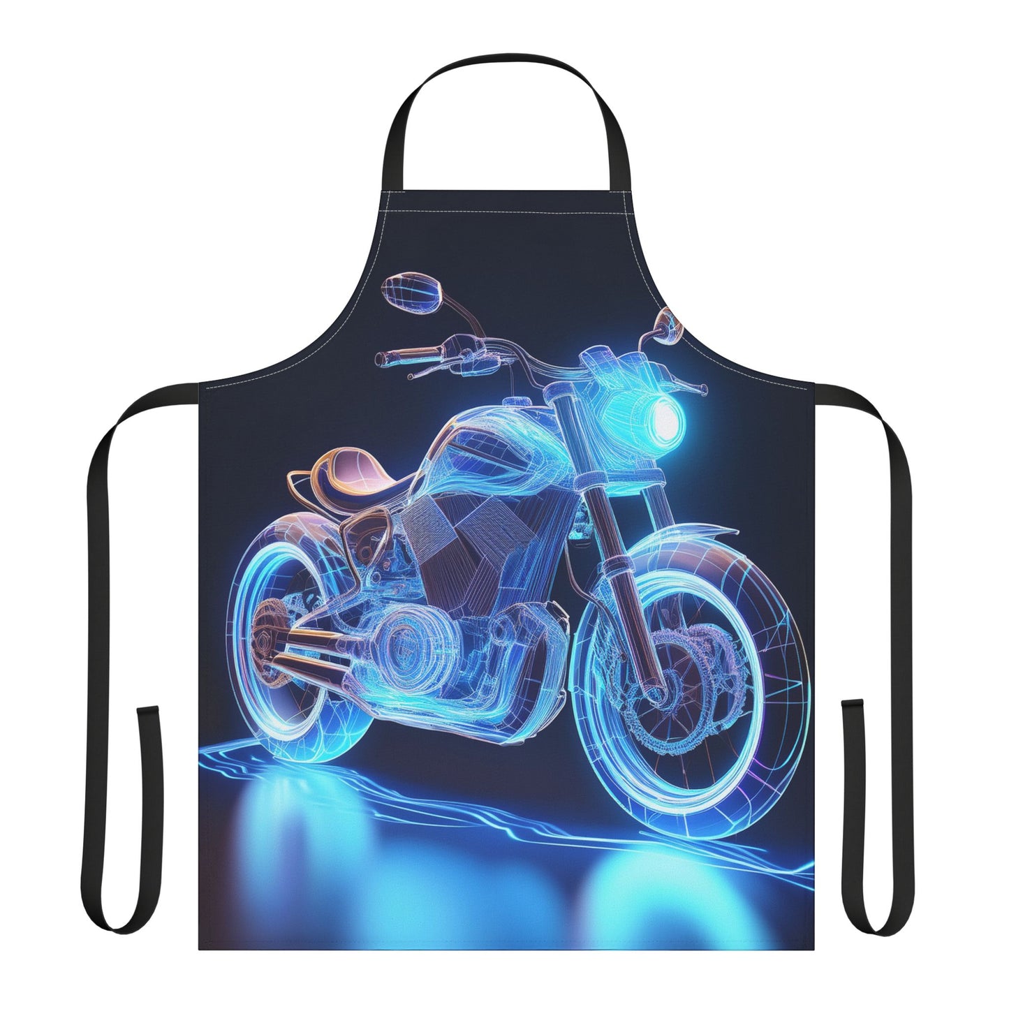 Laser Bike 100% Polyester Stain-resistant 31.5 x 25.6 Art Print Canvas Apron 2