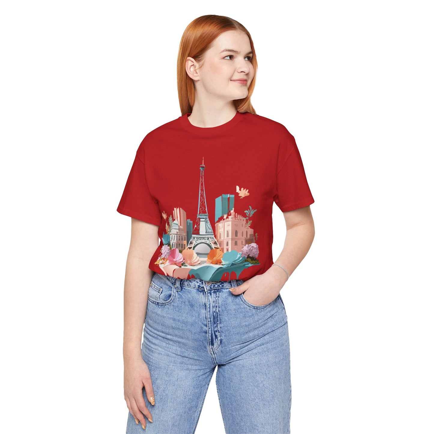 Paris Tourist Shirt Unisex Graphic Tee With Vintage Inspired Artwork By Adelpha Collection