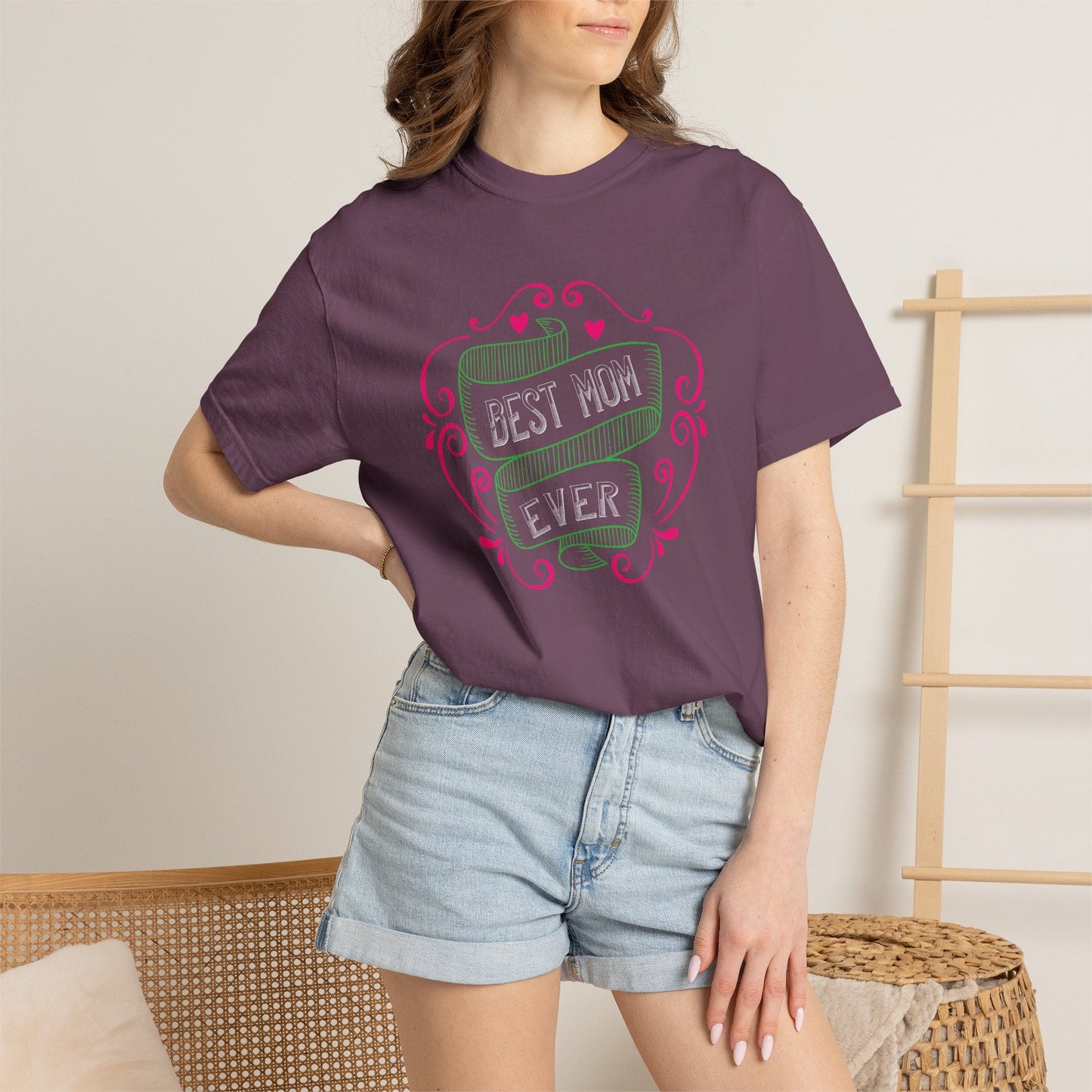 Mom T-shirt Mother Day Mama Tee Unisex Comfort Colors Garment-Dyed Cotton h64