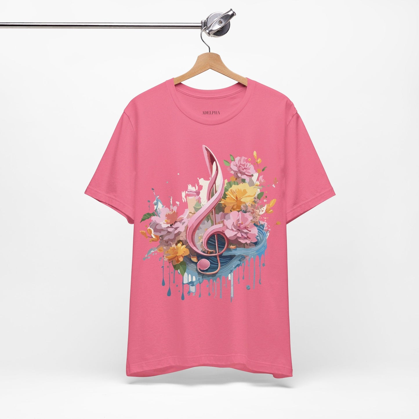 Music Graphic T Shirt Unisex Adelpha Vintage Inspired Art Design Tee Short Sleeve Premium Jersey