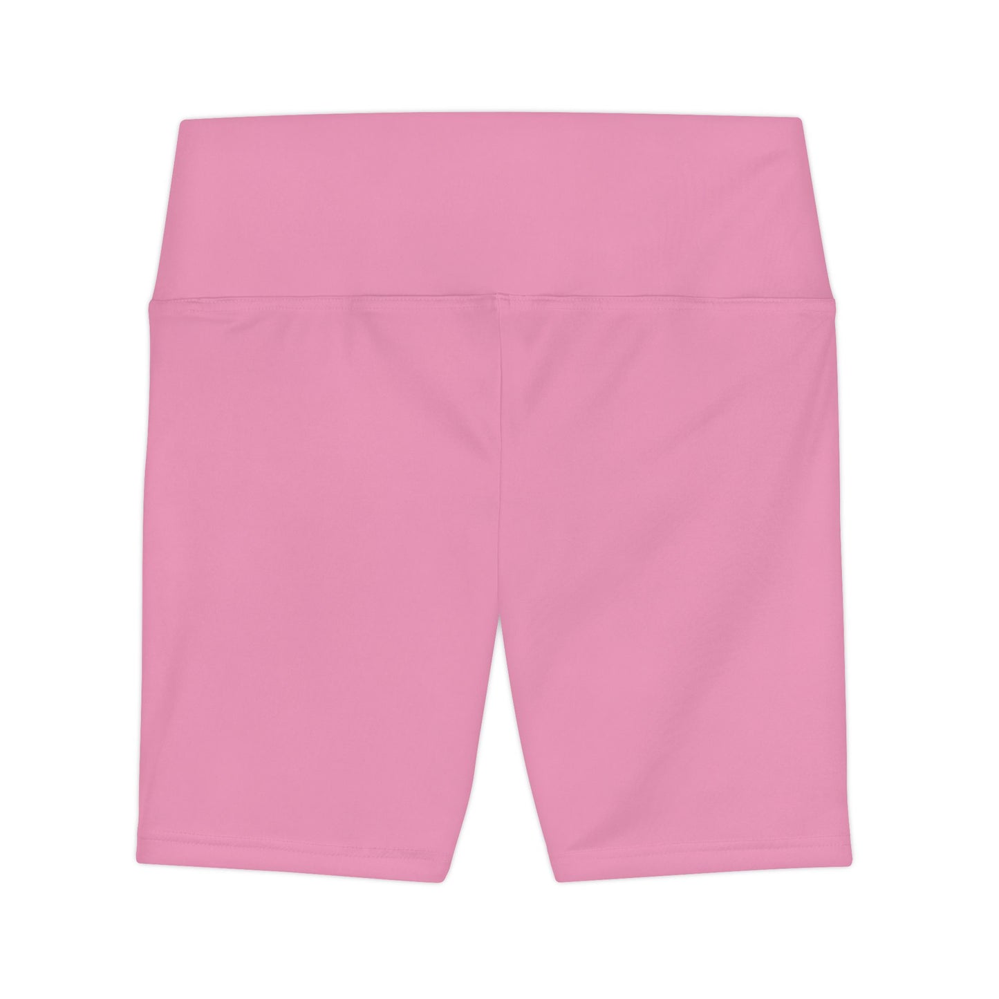 Pink Mist Women's Workout Shorts — Solid High-Waist Biker Shorts for Exercise & Everyday Wear