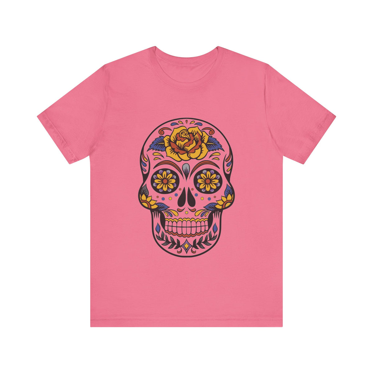 Camiseta unisex de algodón con calavera