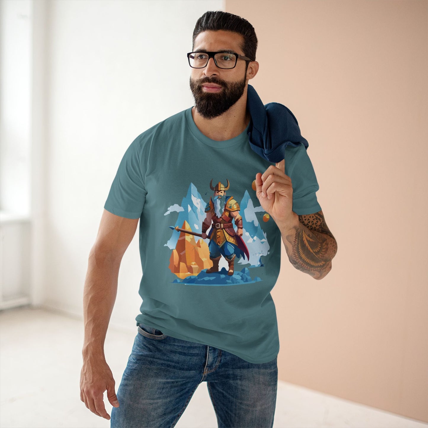 Viking Graphic Unisex 100 Cotton Staple Tee 5