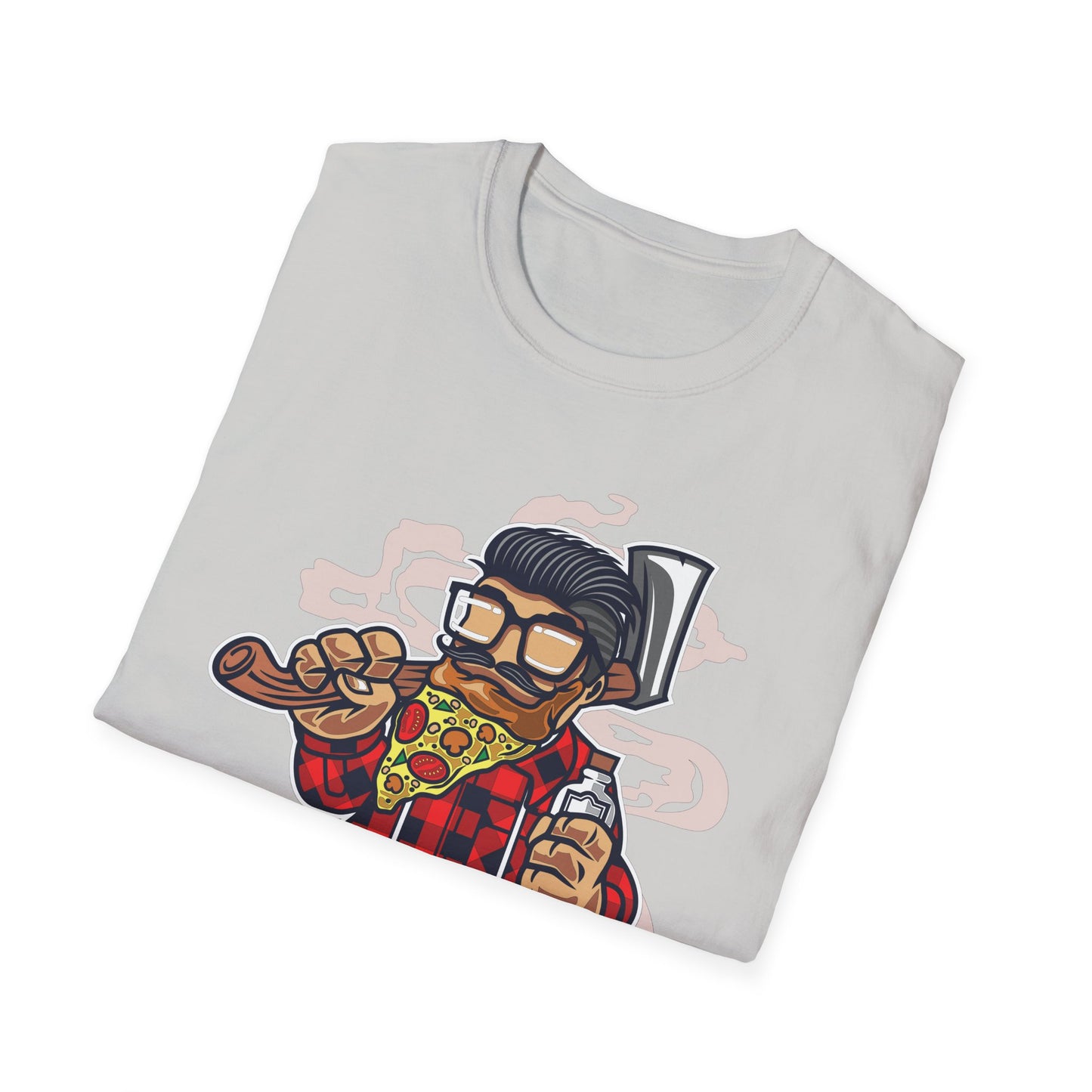 Unisex Cotton T-Shirt with Cartoon Graphic Design