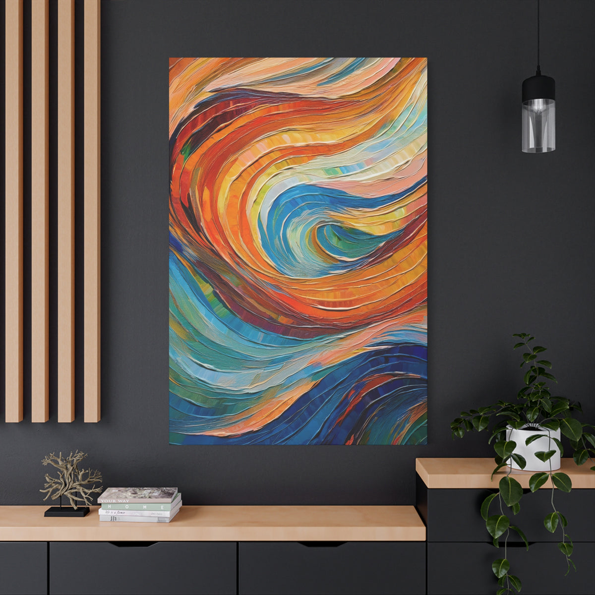 Abstract Oil Painting Print Canvas 20x24,20x30,24x30 24x32,24x36,30x40 32x48,36x48,40x60 Pine-Wood Inner Frame ABS-97