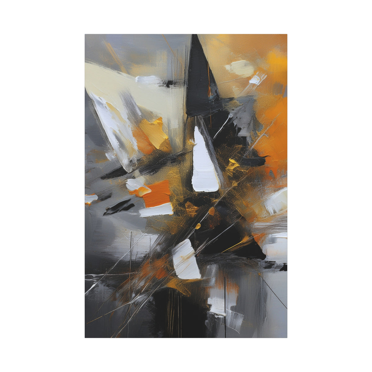 Abstract Oil Painting Print Canvas 20x24,20x30,24x30 24x32,24x36,30x40 32x48,36x48,40x60 Pine-Wood Inner Frame ABS-199