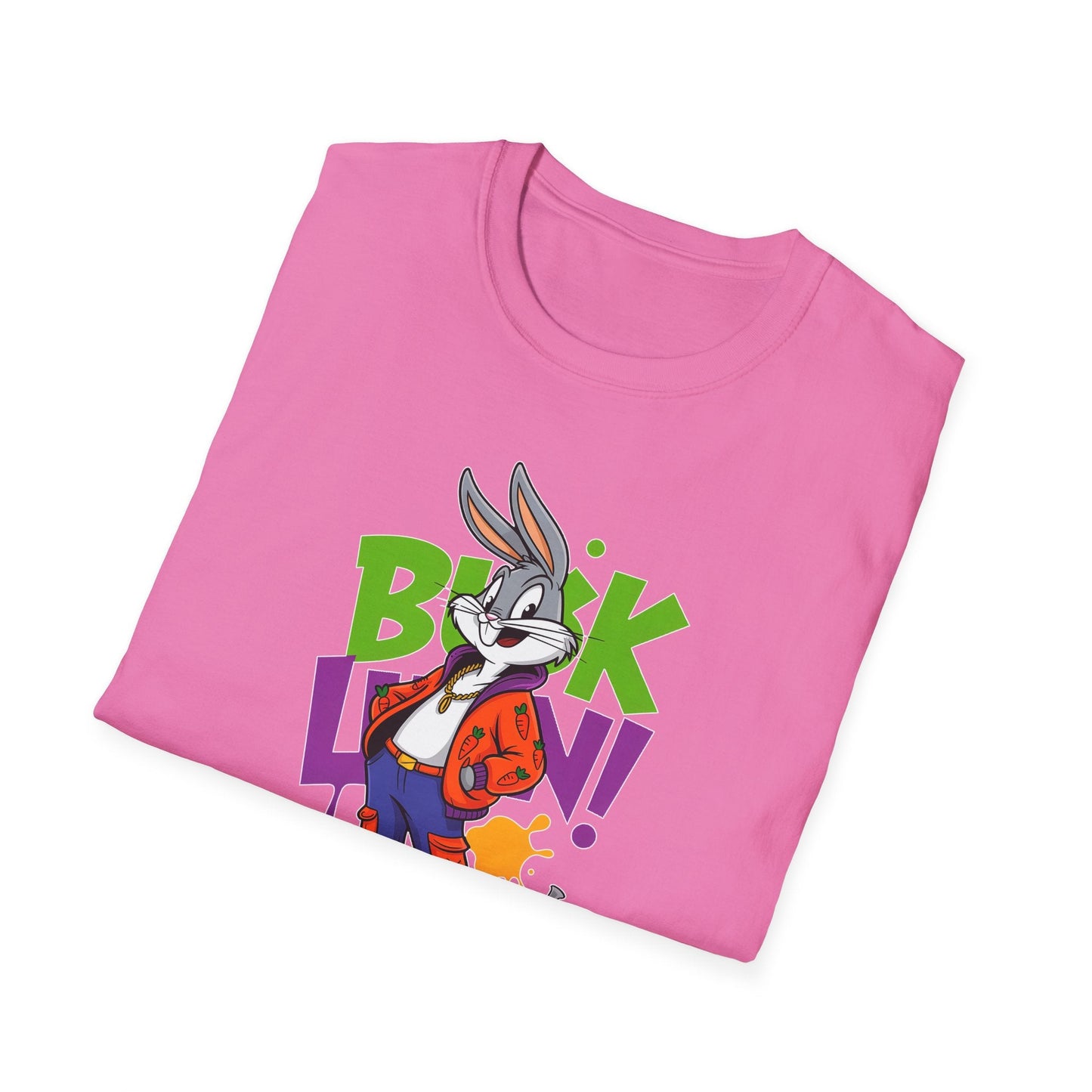 Cartoon Animal Graphic Tee Shirt Short Sleeve Unisex Animation Tee Softstyle Gildan 64000 Cotton