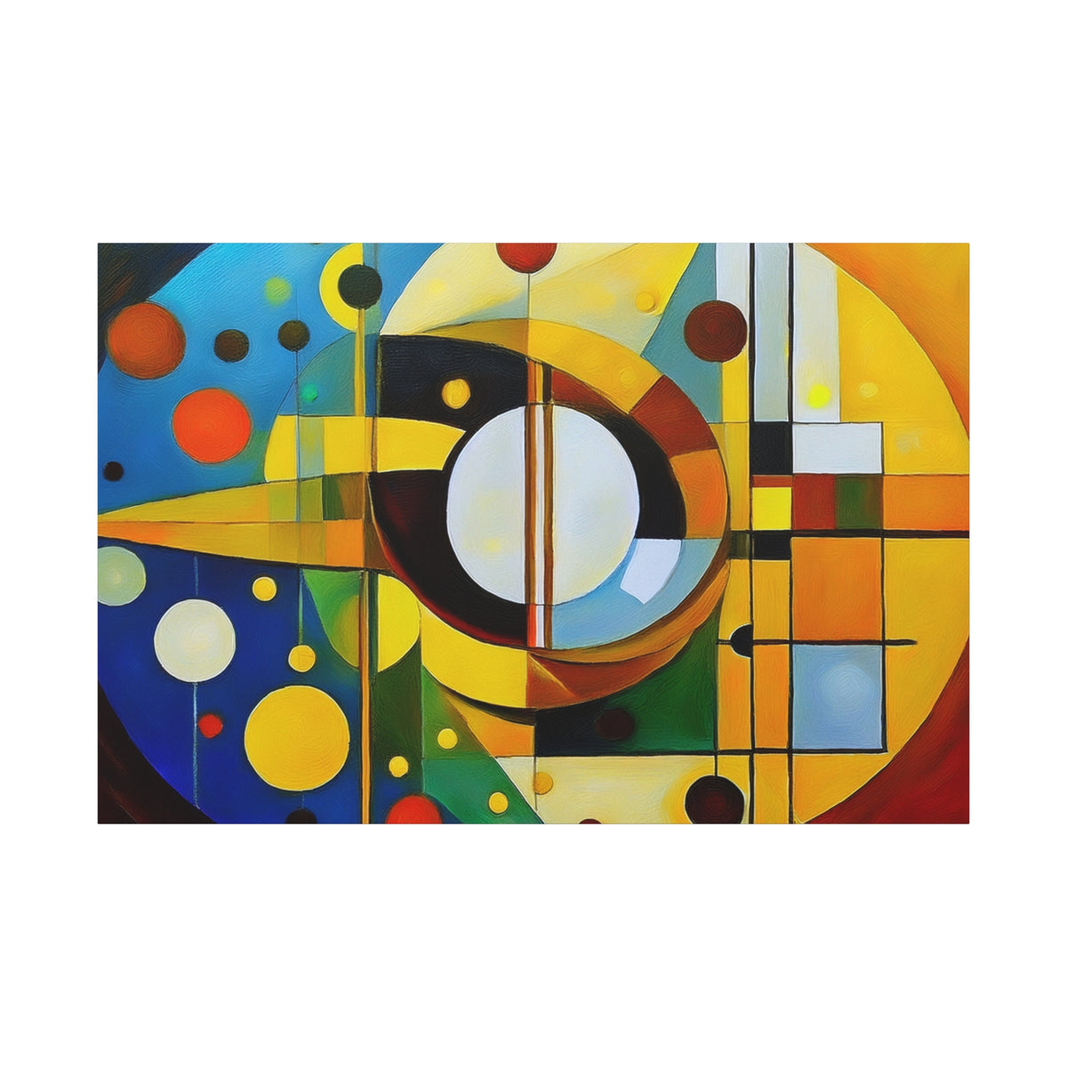 Abstract Oil Painting Print Canvas 24x16, 30x20, 36x24, 48x32, 60x40 Bright Latex Inks, Pine-Wood Inner Frame ABH-57