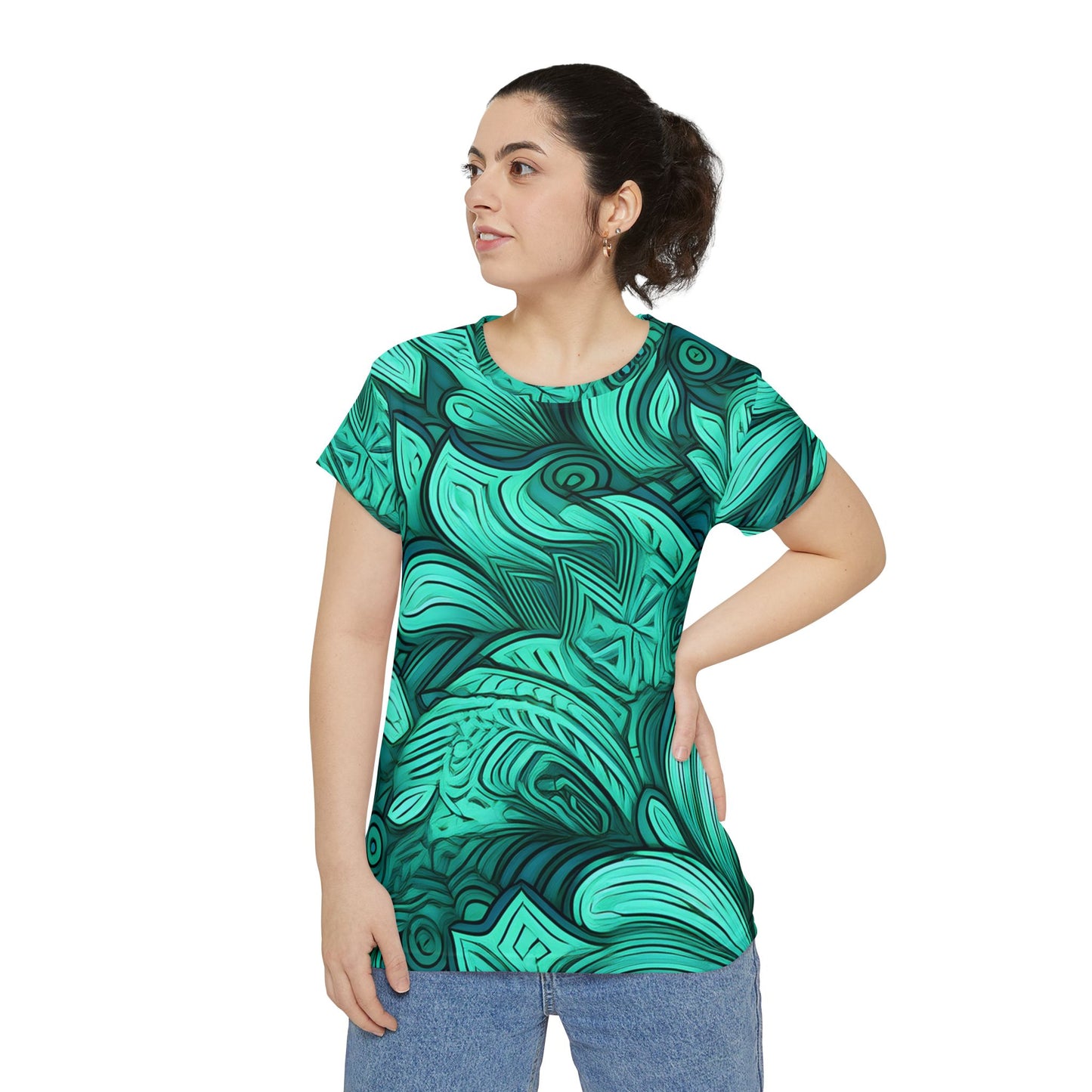 Abstract Print Shirt, Shirt with Abstract Print