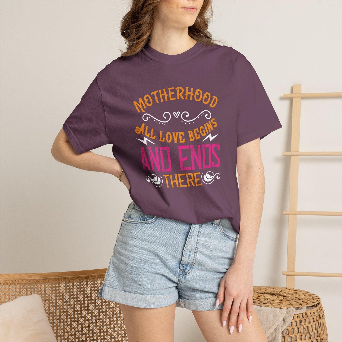 Mom T-shirt Mother Day Mama Tee Unisex Comfort Colors Garment-Dyed Cotton h85