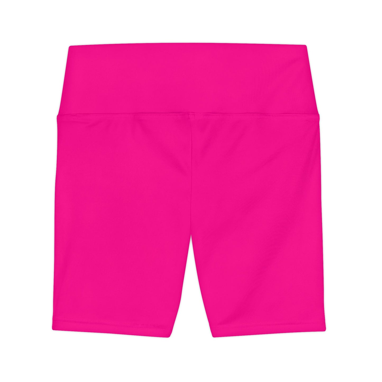 Barbie Pink Women's Workout Shorts — Solid High-Waist Biker Shorts for Exercise & Everyday Wear
