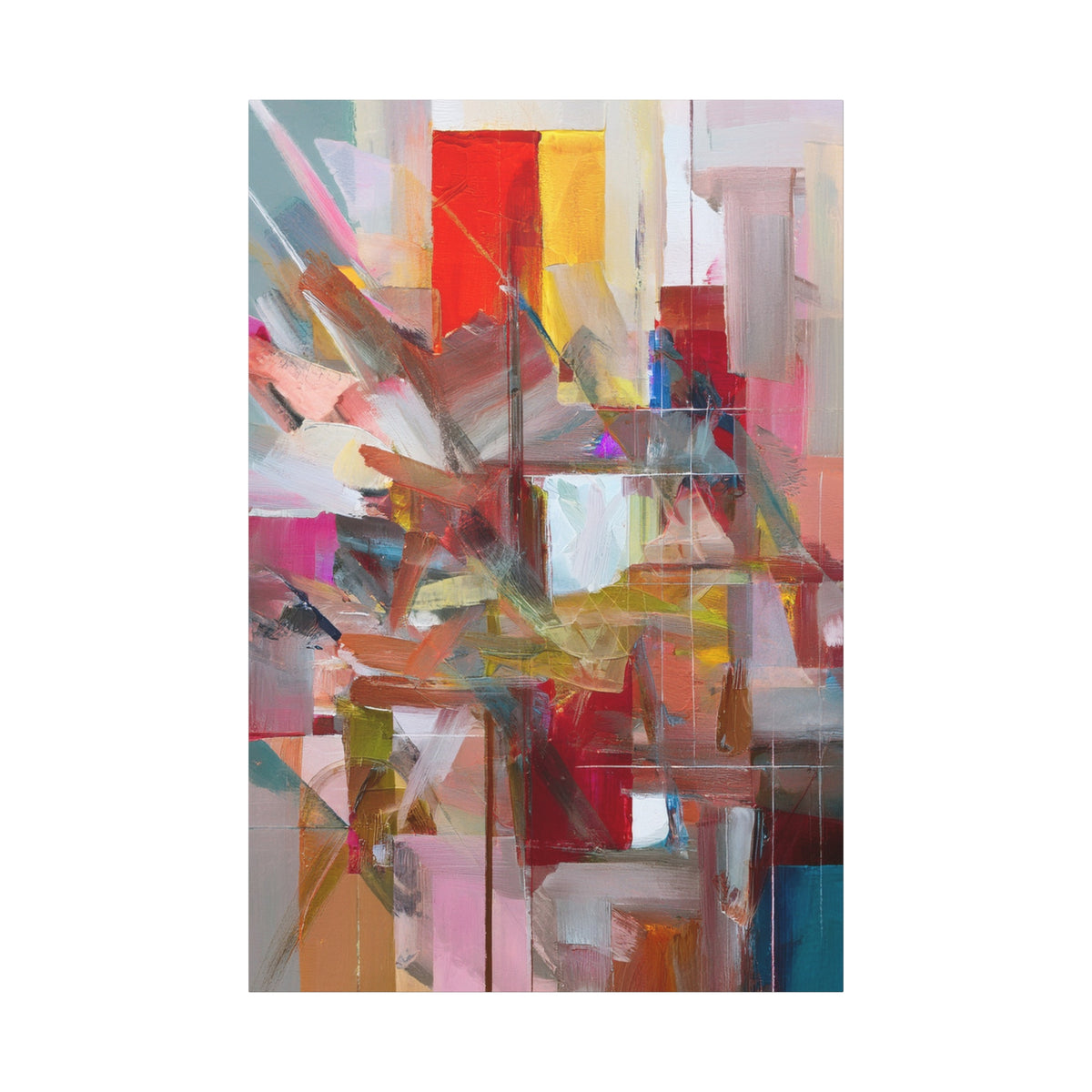 Abstract Oil Painting Print Canvas 20x24,20x30,24x30 24x32,24x36,30x40 32x48,36x48,40x60 Pine-Wood Inner Frame ABS-178