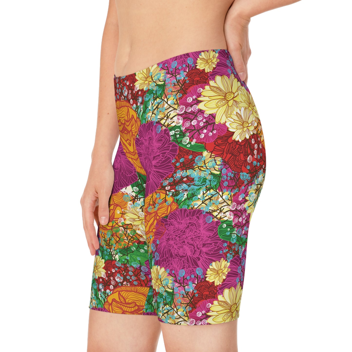 Floral Biker Shorts - PPU BEST