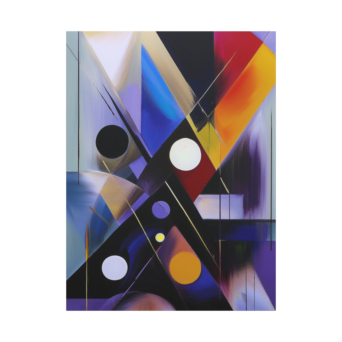 Colors Abstract Painting Print Canvas 20x24,20x30,24x30, 24x32,24x36,30x40, 32x48,36x48,40x60 Pine-Wood Inner Frame ABS-35