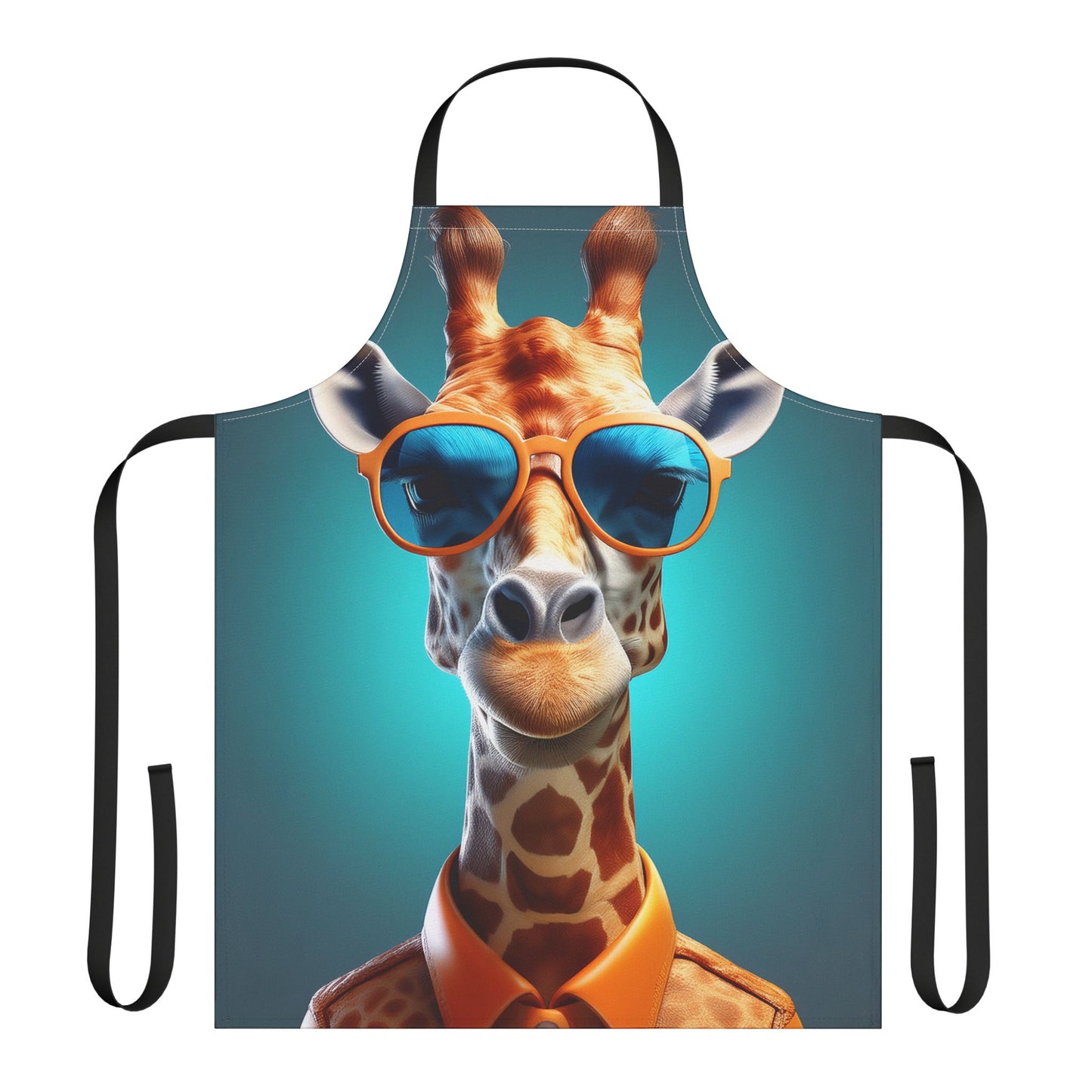 Giraffe 100% Polyester Stain-resistant 31.5 x 25.6 Art Print Canvas Apron 2