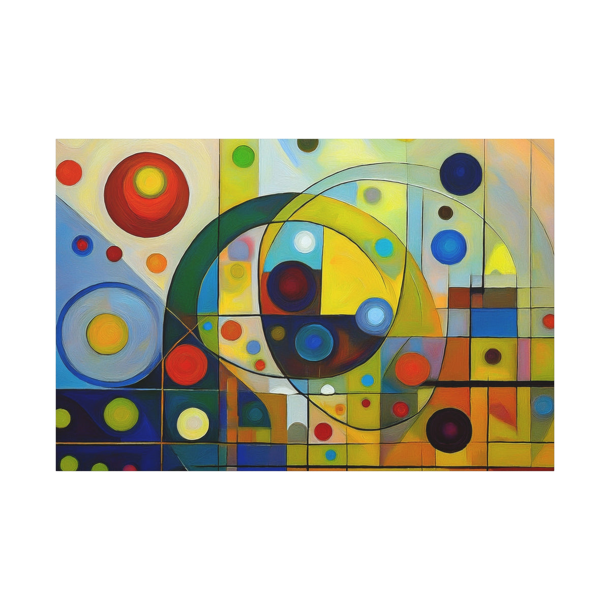Abstract Oil Painting Print Canvas 24x16, 30x20, 36x24, 48x32, 60x40 Bright Latex Inks, Pine-Wood Inner Frame ABH-38