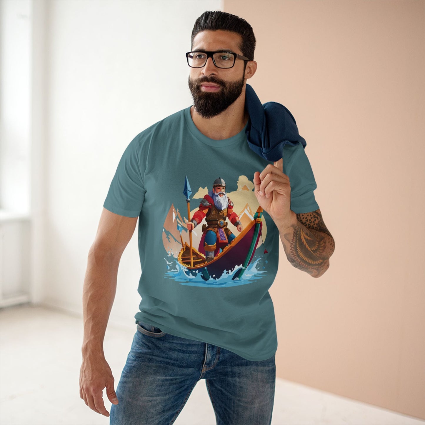 Viking Graphic Unisex 100 Cotton Staple Tee 6