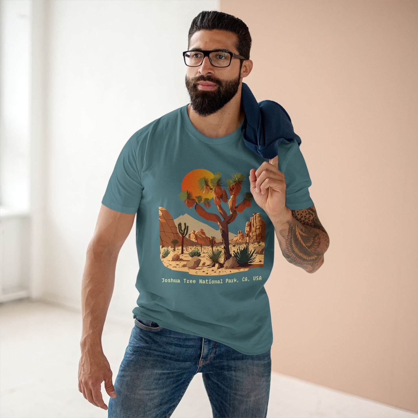Joshua Tree Travel Graphic Unisex 100 Cotton Tee 45