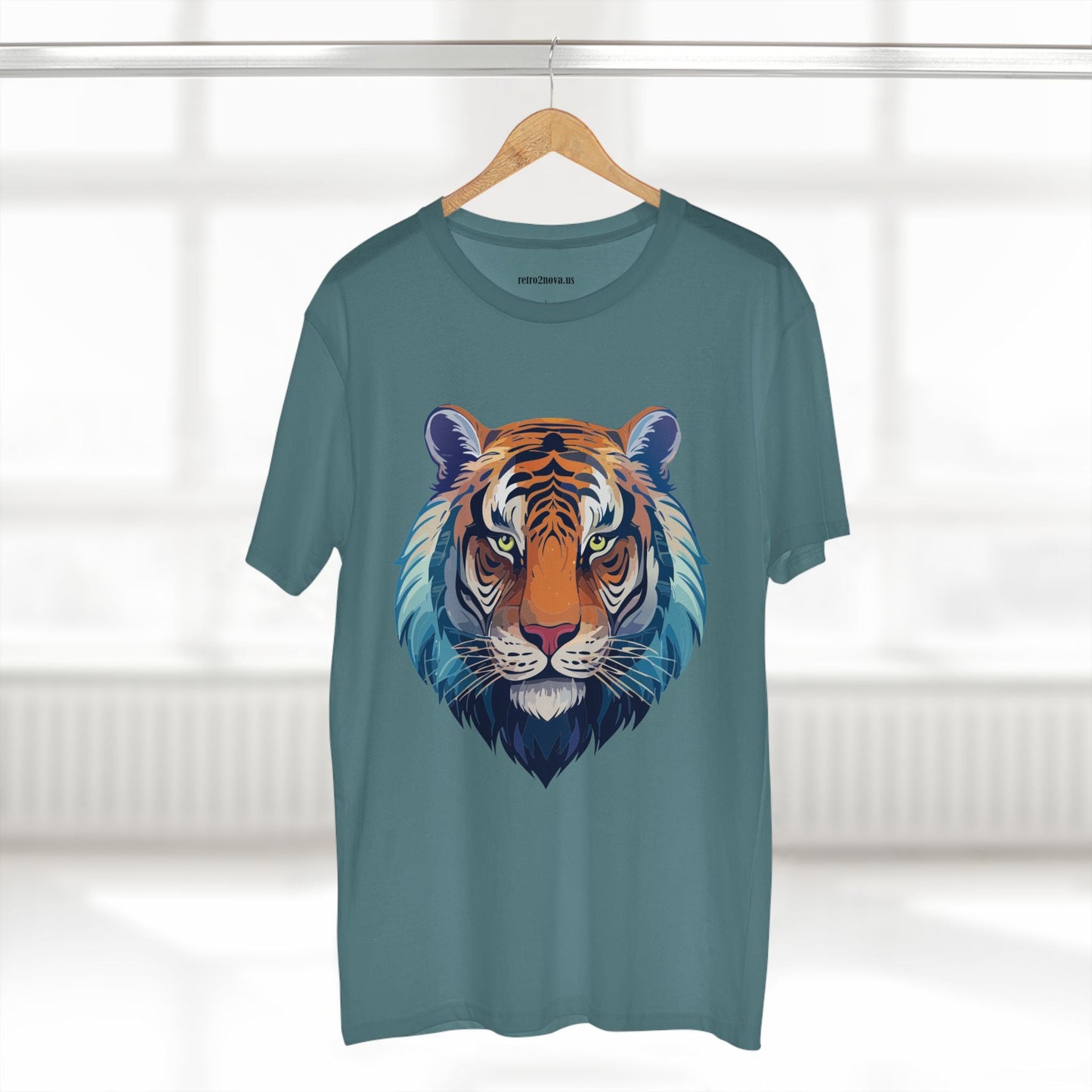 Tiger Shirt Unisex Premium Cotton Staple Tee With Original Art Design From Retro2Nova Exclusive Art Collection