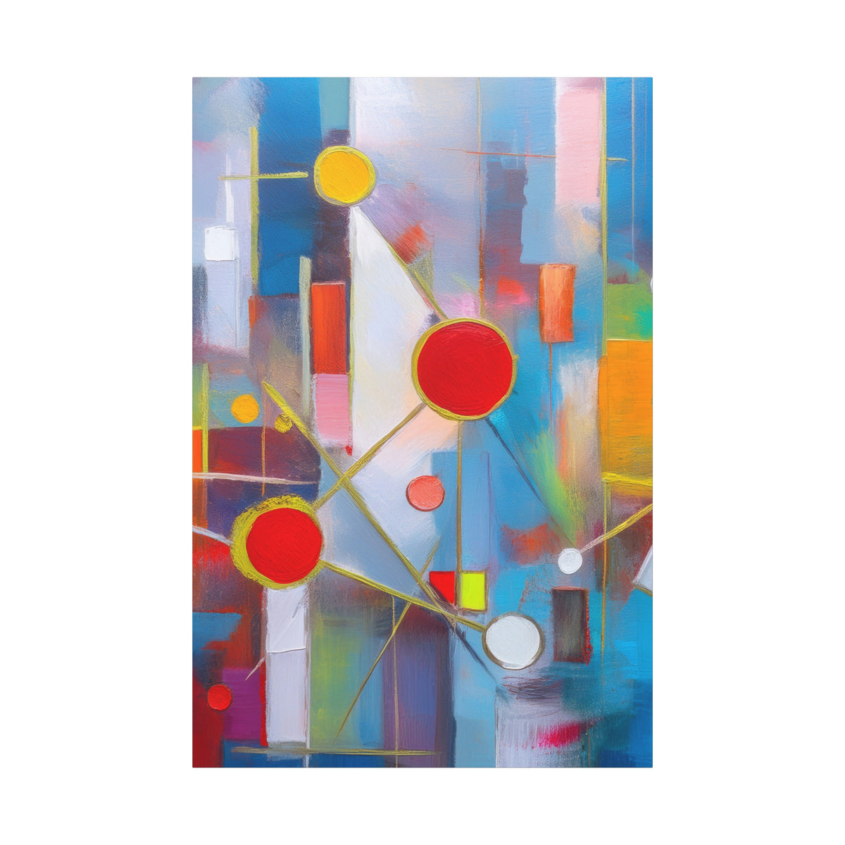 Abstract Oil Painting Print Canvas 20x24,20x30,24x30 24x32,24x36,30x40 32x48,36x48,40x60 Pine-Wood Inner Frame ABS-174
