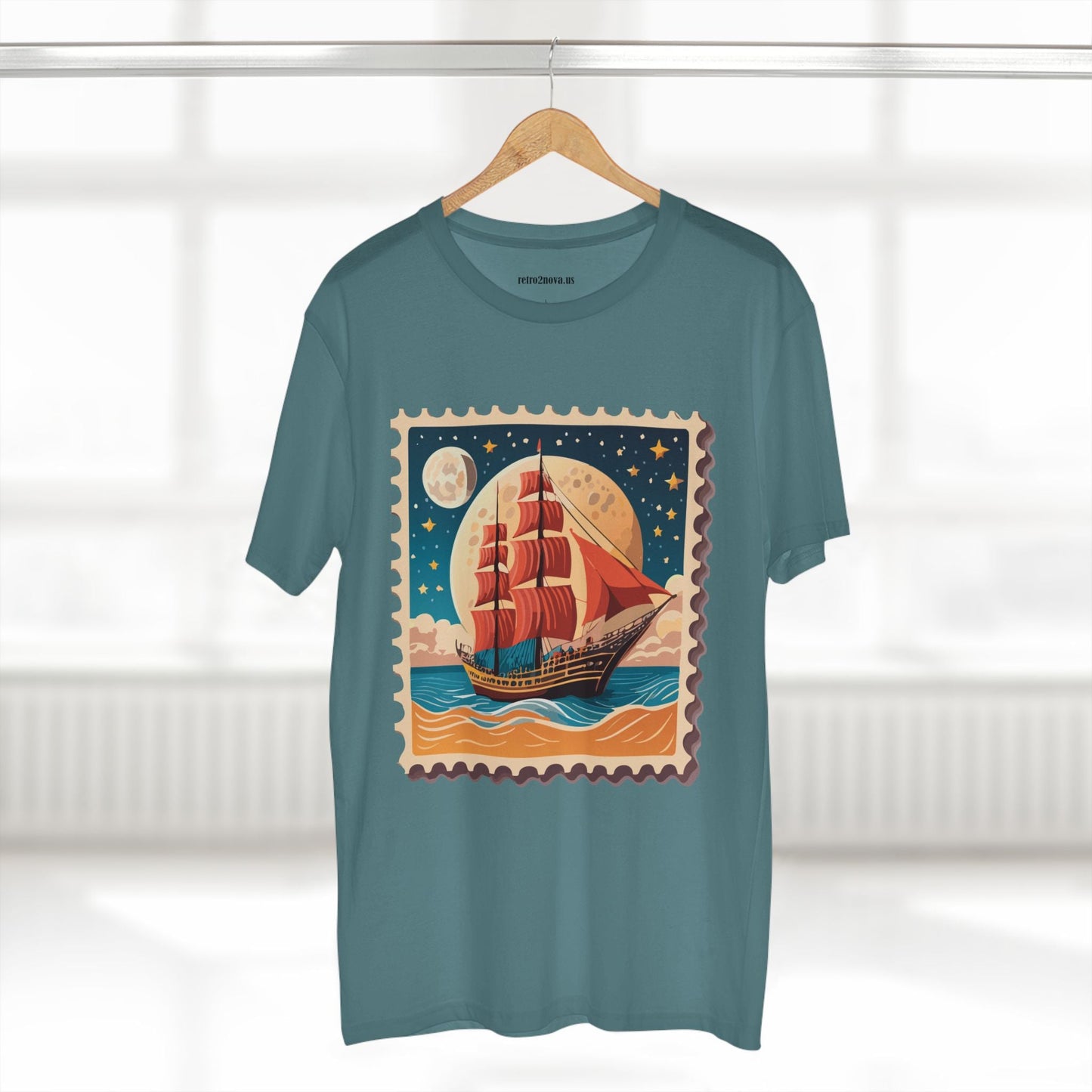Stamp Shirt Postage Stamp Tee Unisex Premium Cotton Original Art Design By Retro2Nova