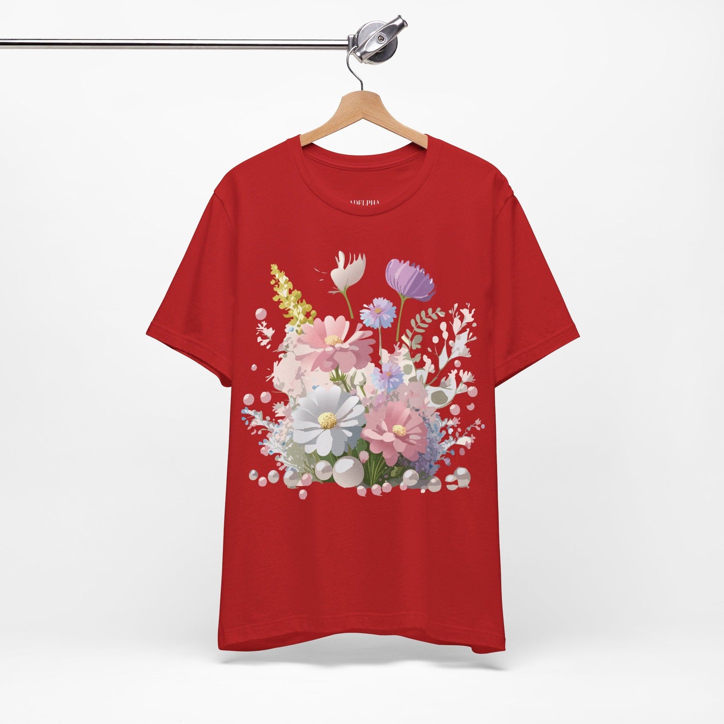 Adelpha Floral Graphic T Shirt Unisex Jersey Short Sleeve Art Design Vintage Inspired Premium