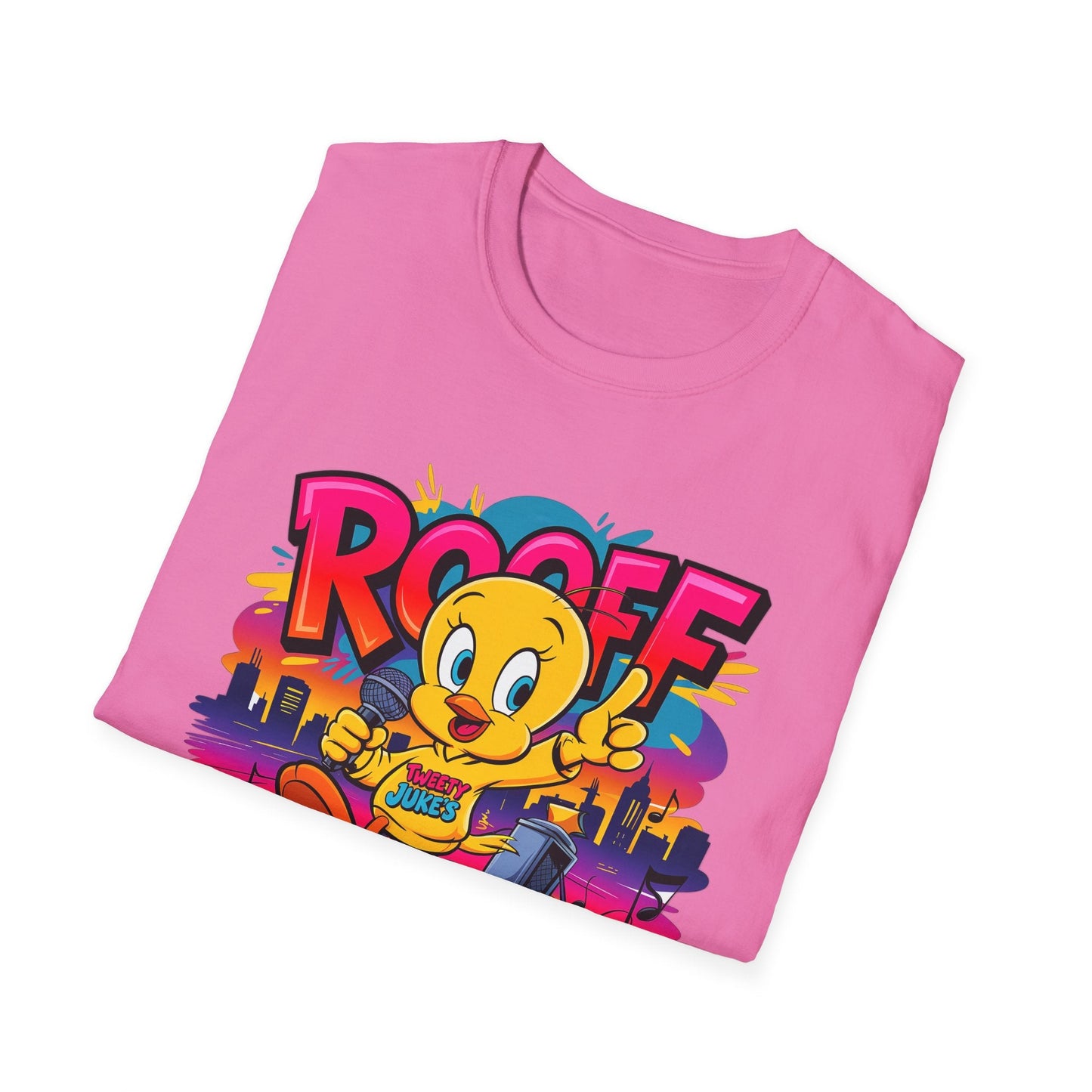 Unisex Cartoon T Shirt With Animation Funny Animals Tee Softstyle Gildan 64000 Cotton