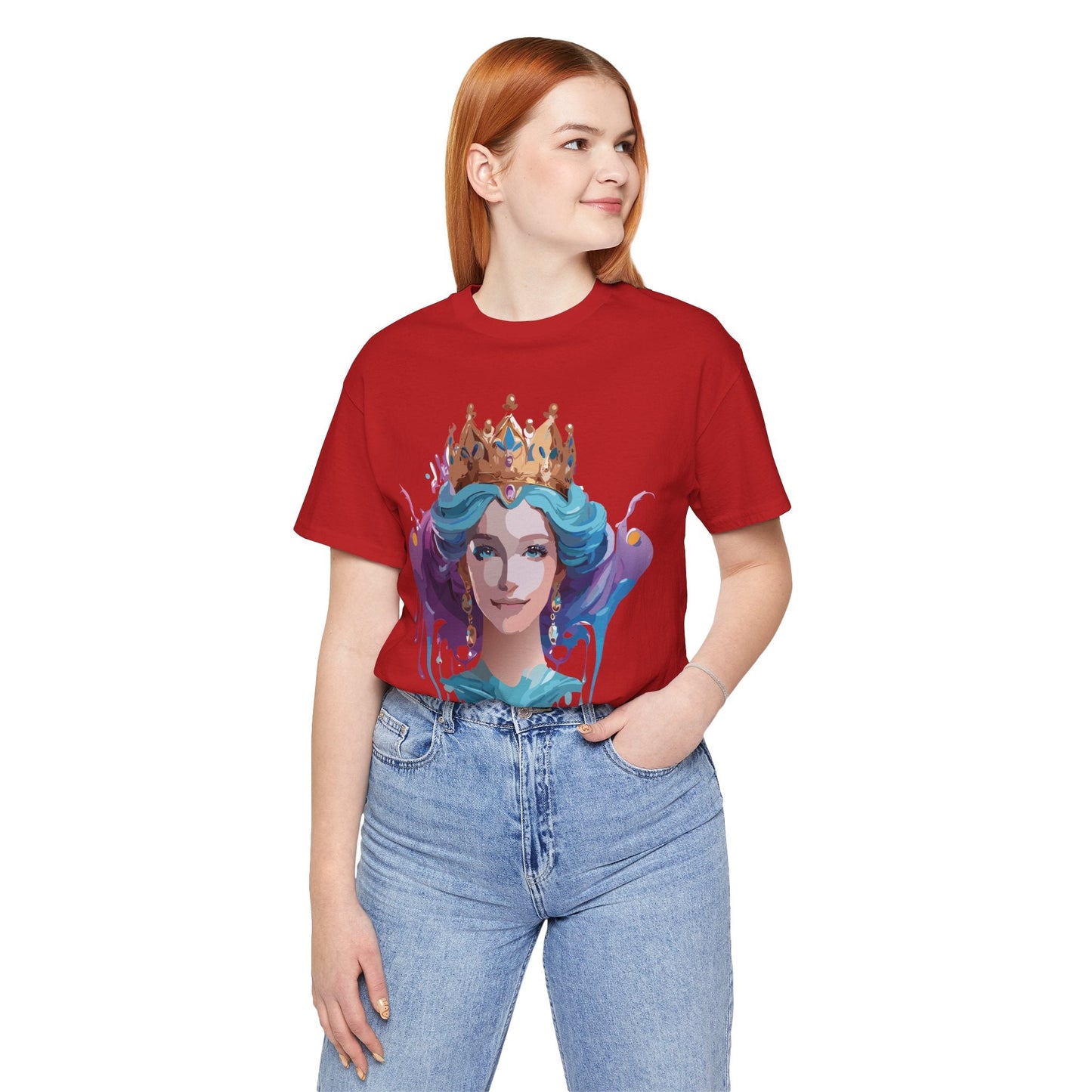 Queen Woman Portrait Graphic Unisex 100 Cotton Vintage Artwork Tee 1