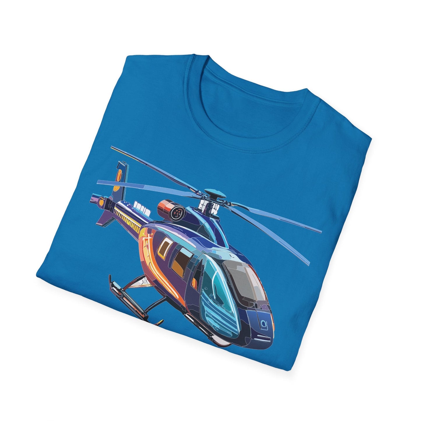 Chopper Helicopter Shirt Unisex T Shirt Softstyle 100 Percent Cotton Comfort Wear