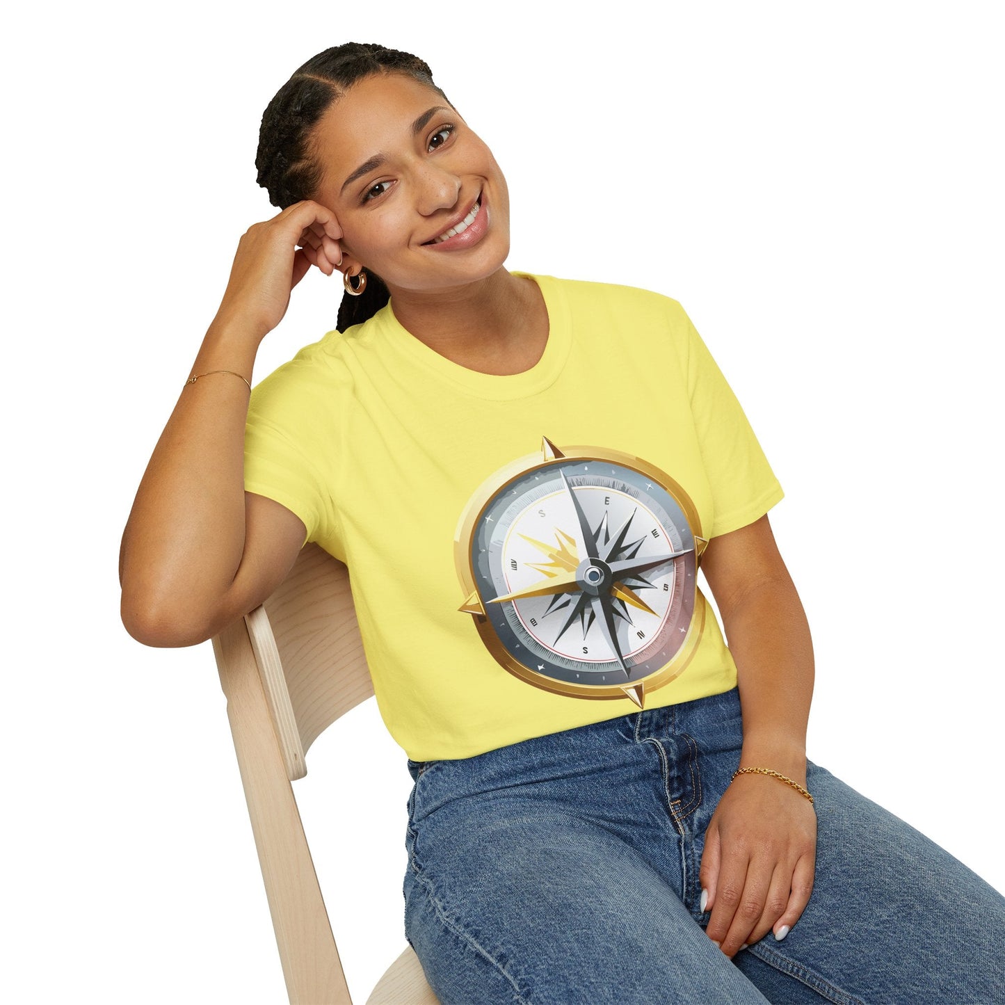 Compass Navigator Graphic Tee Unisex 100 Cotton 8