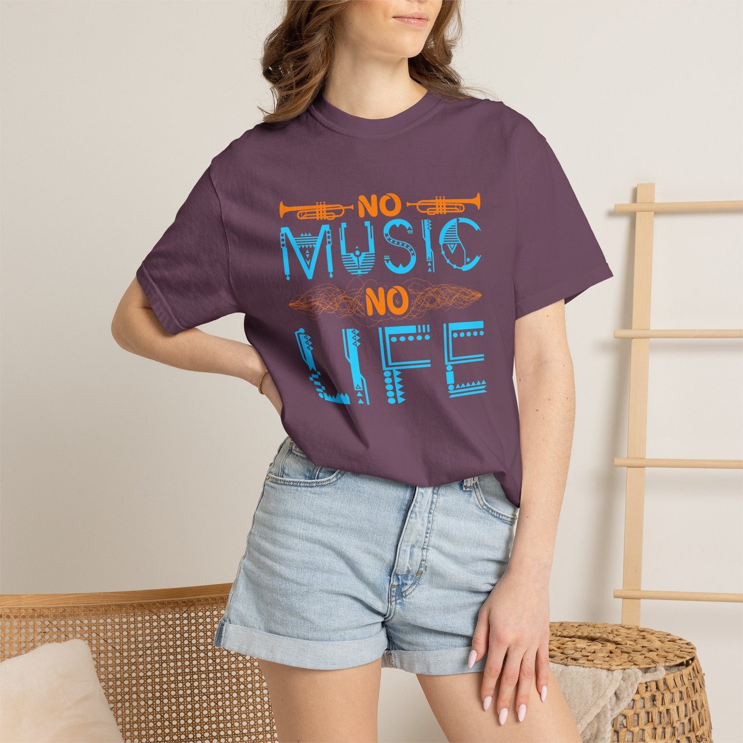 Music Graphic Design Unisex Cotton T-shirt 077