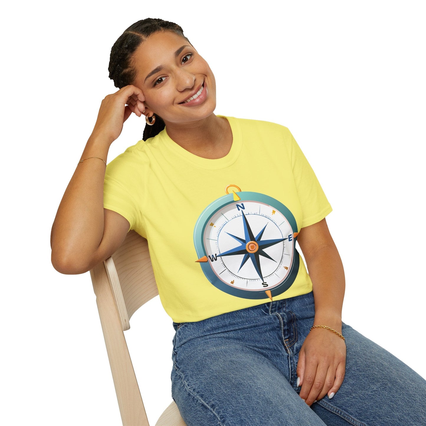 Compass Navigator Graphic Tee Unisex 100 Cotton 7